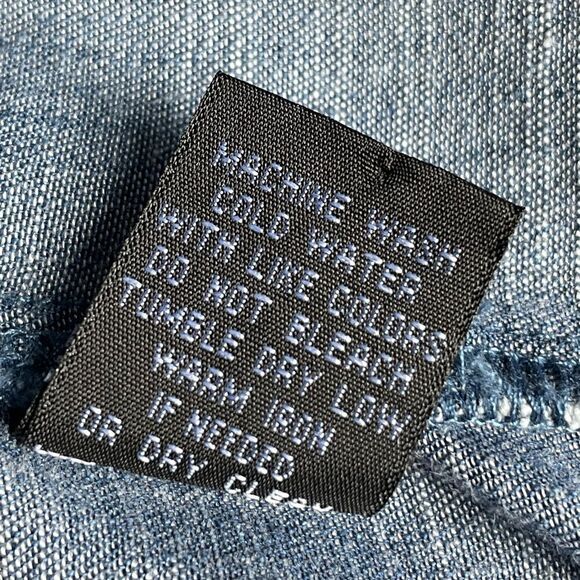 Velvet Heart Chambray Blue Collared Pullover Shirt Dress w/Pockets (Size: Small - Picture 11 of 15